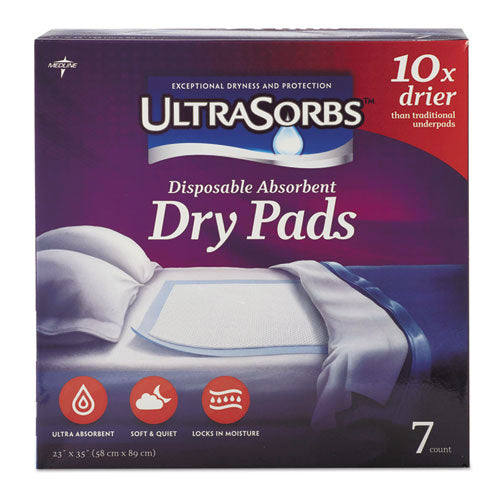 ESMIIDRY2336RET7 - Ultrasorbs Disposable Dry Pads, 23 X 35, Blue, 7-box