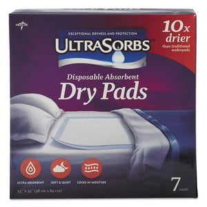 ESMIIDRY2336RETCT - Ultrasorbs Disposable Dry Pads, 23 X 35, White, 7-box, 6-carton