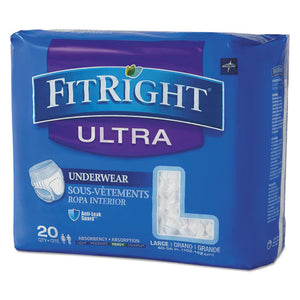 ESMIIFIT23505A - Fitright Ultra Protective Underwear, Large, 40-56" Waist, 20-pack