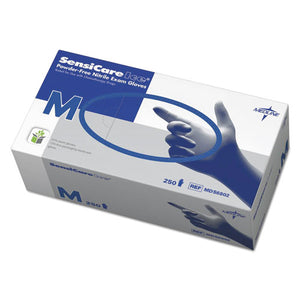 ESMIIMDS6802 - Sensicare Ice Nitrile Exam Gloves, Powder-Free, Medium, Blue, 250-box