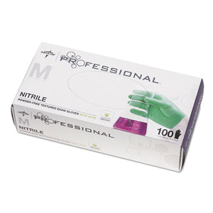 ESMIIPRO31762 - Professional Nitrile Exam Gloves With Aloe, Medium, Green, 100-box