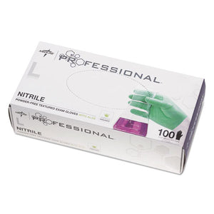 ESMIIPRO31763 - Professional Nitrile Exam Gloves With Aloe, Large, Green, 100-box