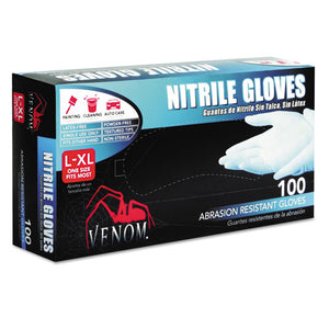 ESMIIVEN4145 - Venom Nitrile Exam Gloves, L-x-Large, Blue, Powder-Free, 100-box