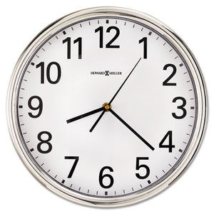 ESMIL625561 - Hamilton Wall Clock, 12", Silver, 1 Aa