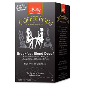 ESMLA75413 - Coffee Pods, Breakfast Blend Decaf, 18 Pods-box