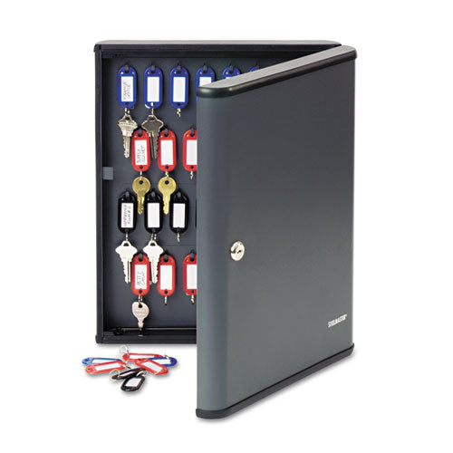 ESMMF2017260G2 - Security Key Cabinets, 60-Key, Steel, Charcoal Gray, 12 X 2 3-8 X 14 3-4