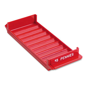 ESMMF212080107 - Porta-Count System Rolled Coin Plastic Storage Tray, Red