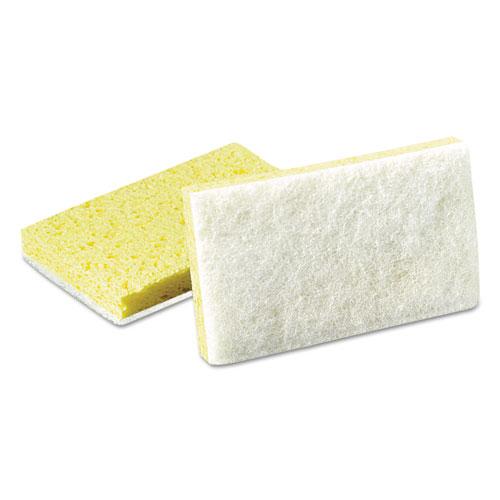 ESMMM08251 - Light-Duty Scrubbing Sponge, #63, 3 1-2 X 5 5-8, Yellow-white