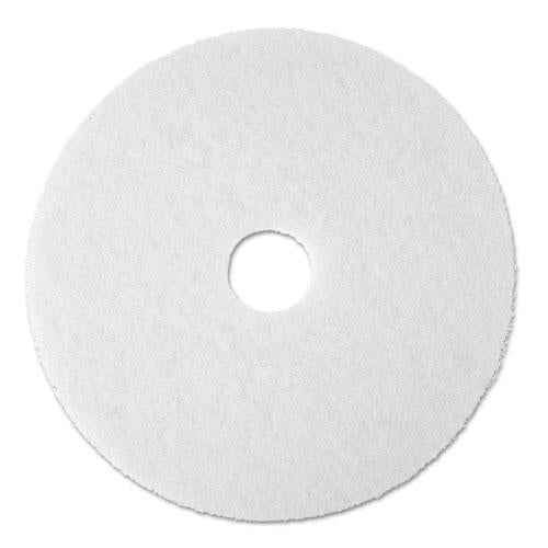 ESMMM08477 - Super Polish Floor Pad 4100, 13" Diameter, White, 5-carton