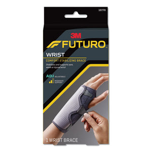 ESMMM10770EN - Adjustable Reversible Splint Wrist Brace, Fits Wrists 5 1-2"- 8 1-2", Black