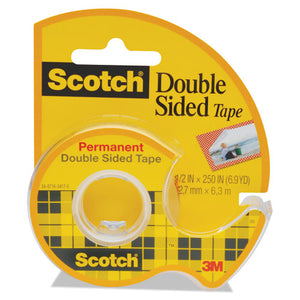 ESMMM136 - 665 Double-Sided Permanent Tape In Handheld Dispenser, 1-2" X 250", Clear