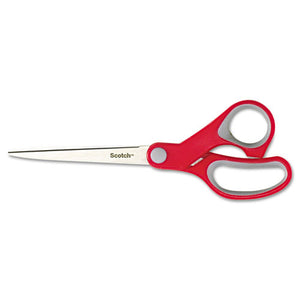 ESMMM1427 - Multi-Purpose Scissors, Pointed, 7" Length, 3 3-8" Cut, Red-gray
