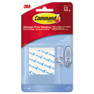 ESMMM17021CLRES - Clear Refill Strips, 5-8 X 1 3-4, 9-pack