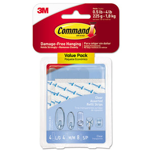 ESMMM17200CLRES - Assorted Refill Strips, Clear, 16-pack