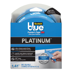 ESMMM209836D - Scotchblue Platinum Painter's Tape, 1.41" X 45 Yd, 3" Core, Blue