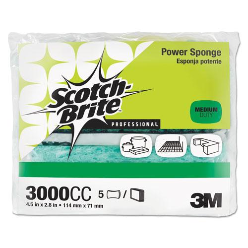 ESMMM3000CC - Power Sponge, Teal, 2 4-5 X 4 1-2, 5-pack