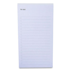 Lined Adhesive Notes, List, 2.9 X 5.7, Blue, 100-sheet