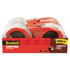 ESMMM37504RD - 3750 Commercial Grade Packing Tape W-disp, 1.88" X 54.6yds, 3" Core, Clear, 4-pk