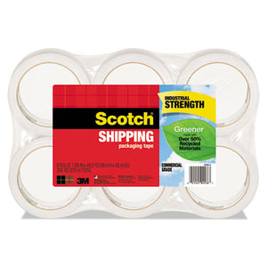ESMMM3750G6 - Greener Commercial Grade Packaging Tape, 1.88" X 49.2 Yd, 3" Core, 6-pack, Clear
