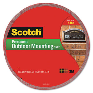 ESMMM4011LONG - Exterior Weather-Resistant Double-Sided Tape, 1" X 450", Gray