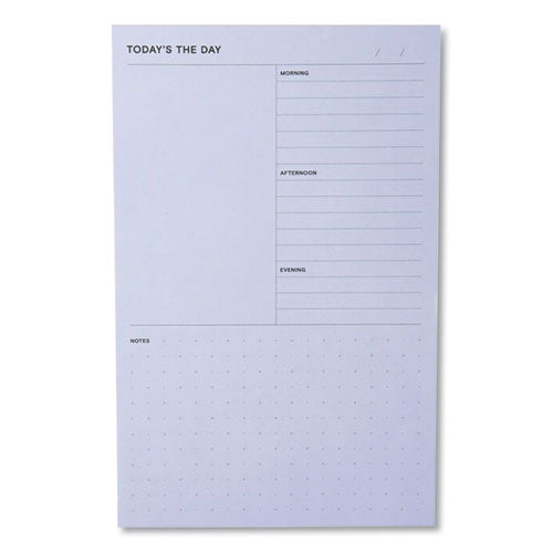 Daily Planner Pad, 4.9 X 7.7, Blue, 100-sheet