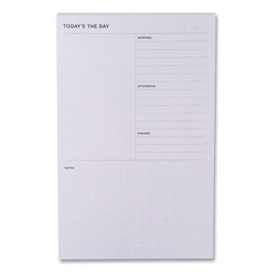 Daily Planner Pad, 4.9 X 7.7, Gray, 100-sheet