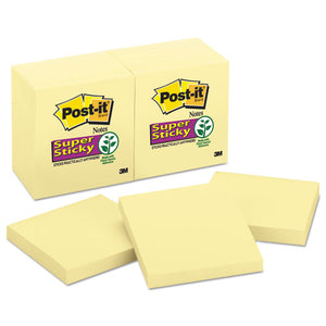 ESMMM65412SSCY - Canary Yellow Note Pads, 3 X 3, 90-Sheet, 12-pack