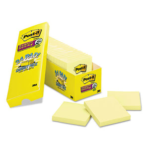 ESMMM65424SSCP - Canary Yellow Note Pads, 3 X 3, 90-Sheet, 24-pack