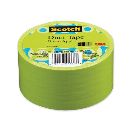 Duct Tape, 1.88" X 20 Yds, Green Apple