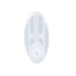 Caddy Hanger, Large, Plastic, White, 7.5 Capacity, 1 Hook And 2 Strips