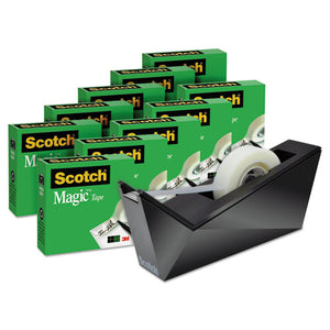 ESMMM810K10C17MB - Magic Tape Designer Dispenser Value Pack, Facet Design, 3-4"x1000", 10 Rolls-pk
