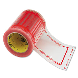 ESMMM82405 - Pouch Tape, 5" X 6", Transparent W-orange Border, 500-roll