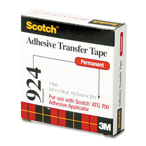 ESMMM92434 - Adhesive Transfer Tape Roll, 3-4" Wide X 36yds