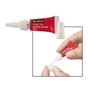 ESMMMAD119 - Single Use Super Glue, 1-2 Gram Tube, No-Run Gel, 4-pack