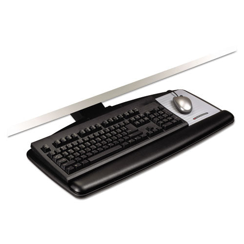ESMMMAKT60LE - Knob Adjust Keyboard Tray With Standard Platform, 25 1-5w X 12d, Black
