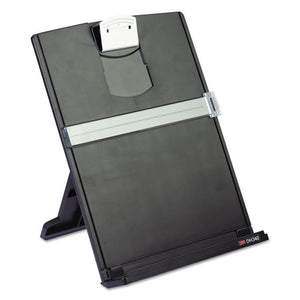 ESMMMDH340MB - Fold-Flat Freestanding Desktop Copyholder, Plastic, 150 Sheet Capacity, Black