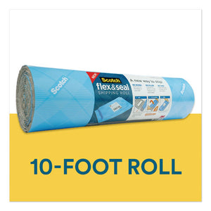 Flex And Seal Shipping Roll, 15" X 10 Ft, Blue-gray