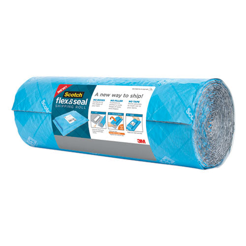 Flex And Seal Shipping Roll, 15" X 10 Ft, Blue-gray