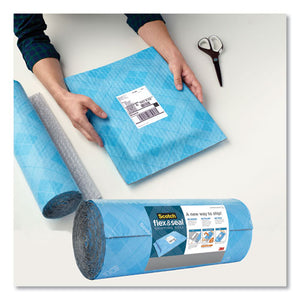 Flex And Seal Shipping Roll, 15" X 200 Ft, Blue-gray