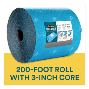 Flex And Seal Shipping Roll, 15" X 200 Ft, Blue-gray