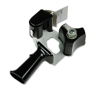 Pistol Grip Box Sealing Tape Dispenser, 3" Core, Black