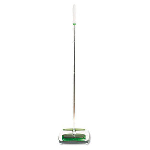 ESMMMM007CCW - Quick Floor Sweeper, Rubber Bristles, 42" Aluminum Handle, White