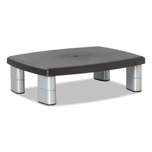 ESMMMMS80B - Adjustable Height Monitor Stand, 15 X 12 X 2 5-8 To 5 7-8, Black-silver