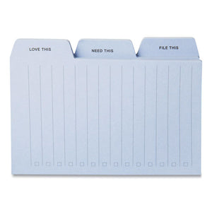 Planner Tab Adhesive Notes, 3 X 4, Blue, 30-sheet, 3 Pads-pack
