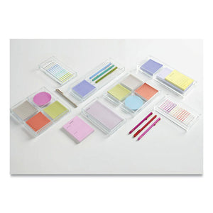 Large Acrylic Tray, Holds (4) 3 X 3 Note Pads, 6.9 X 6.9, Clear