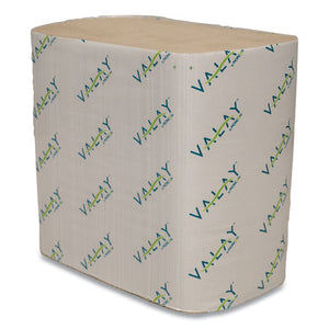 Valay Interfolded Napkins, 1-ply, 6.3 X 8.85, Kraft, 6,000-carton