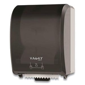 Valay Controlled Towel Dispenser, Y-notch, 12.3 X 9.3 X 15.9, Black