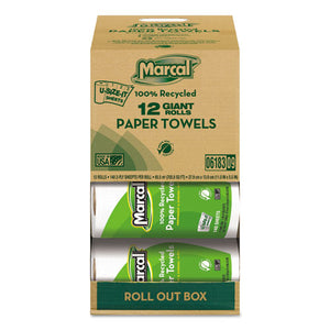 ESMRC6183 - 100% Recycled Roll Towels, 2-Ply, 5 1-2 X 11, 140 Sheets, 12 Rolls-carton