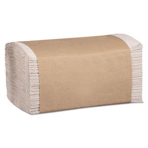 ESMRCP600N - 100% Recycled Folded Paper Towels, 1-Ply, 8.62 X 10 1-4, Natural, 334-pk,12pk-ct