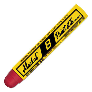 Paintstik B Solid Paint Crayon, 0.69" X 4.75", Red, 12-box